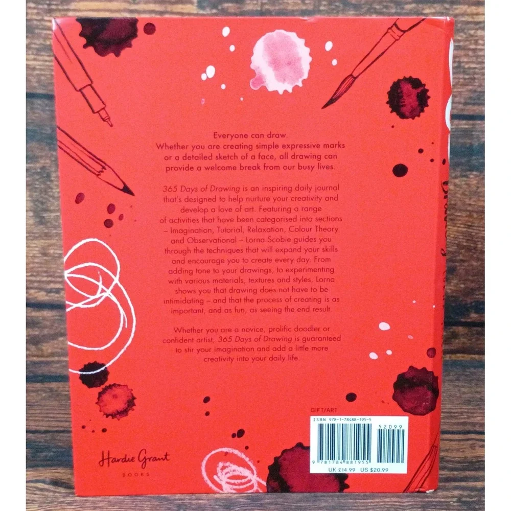 365‎ Days of Drawing Lorna Scobie Art Journal Daily Sketch Paint Book